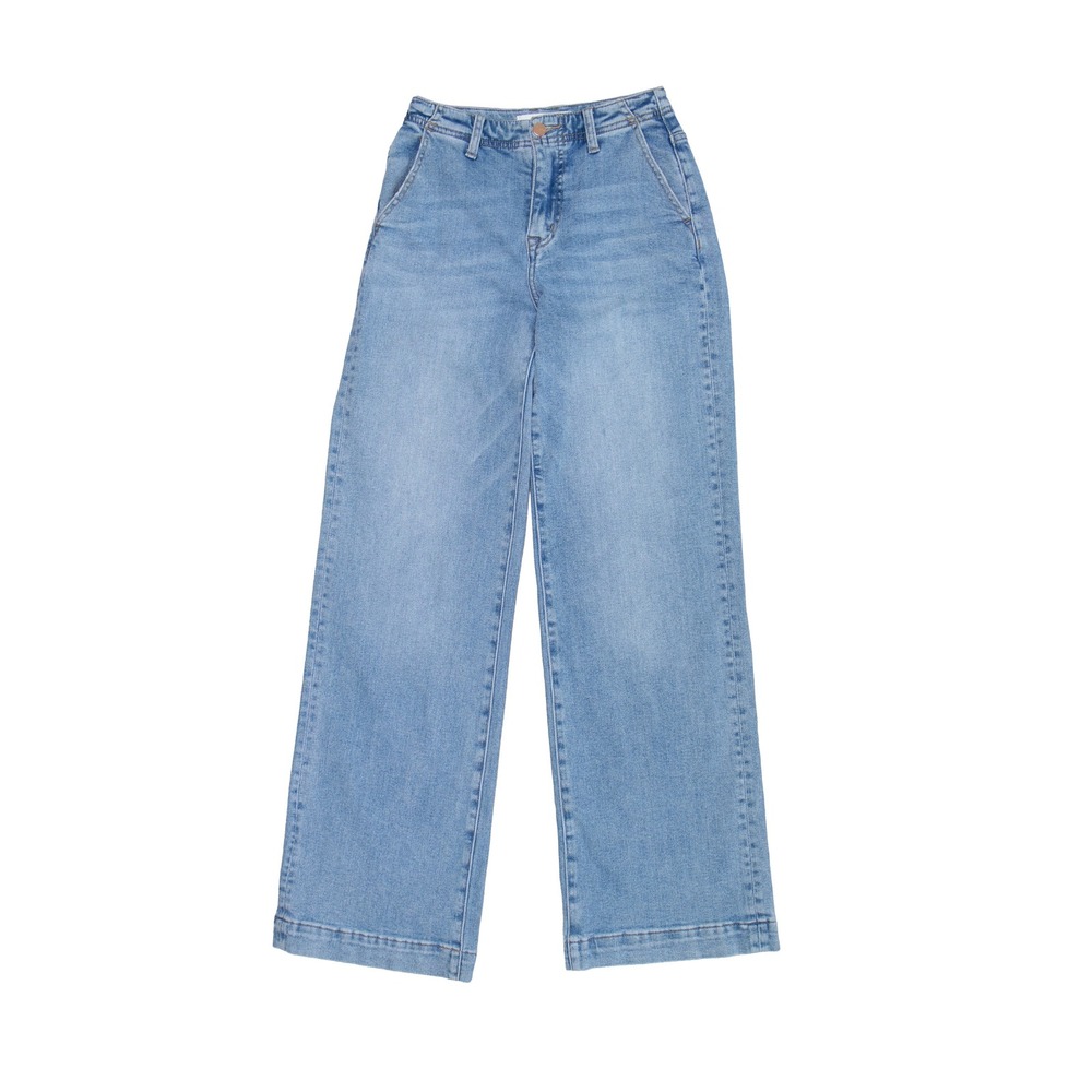 Mica Los Angeles Women's Wide Leg High Rise Jeans Light Wash Size 24